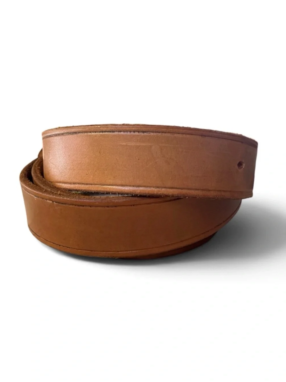 United States Marine Corps Tan Leather Belt w/Brass Aviator Buckle